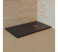 Душевой поддон RGW Stone Tray 90*180*3 прямоугольный графит с дизайн-решеткой