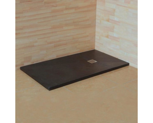 Душевой поддон RGW Stone Tray 90*180*3 прямоугольный графит с дизайн-решеткой