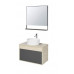 Комплект мебели Aquaton Лофт Урбан 80 серый графит/дуб орегон (раковина Roca Mila 40*40)