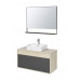 Комплект мебели Aquaton Лофт Урбан 100 серый графит/дуб орегон (раковина Dreja Джой 45)