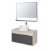 Комплект мебели Aquaton Лофт Урбан 100 серый графит/дуб орегон (раковина Roca Mila 40*40)