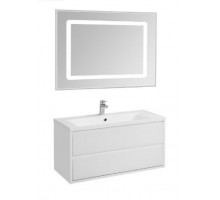 Комплект мебели Aquaton Римини 100 New белый глянец