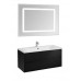 Комплект мебели Aquaton Римини 100 New черный глянец