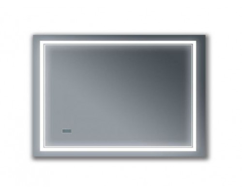 Зеркало Бриклаер Эстель-2 120 с Led подсветкой, инфракрасный выключатель, часы