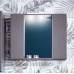 Зеркало-шкаф Бриклаер Кристалл 80 3 софт графит