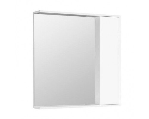 Зеркало-шкаф Aquaton Стоун 80 белый глянец R