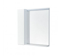 Зеркало-шкаф Aquaton Рене 80 белый глянец/грецкий орех L