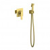 Гигиенический душ со смесителем Timo Torne 4389/17SM золото матовое скрытый монтаж