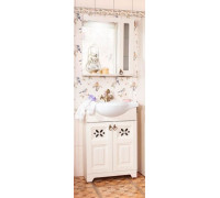 Комплект мебели Бриклаер Кантри 65 бежевый дуб прованс (зеркало 45, шкаф 20)
