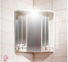 Зеркало-шкаф Бриклаер Кантри 60 бежевый дуб прованс угловой с балюстрадой