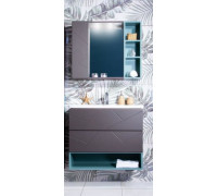 Комплект мебели Бриклаер Кристалл 80 1 софт графит/муссон