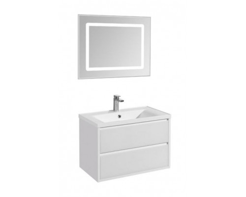 Комплект мебели Aquaton Римини 80 New белый глянец