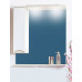 Зеркало-шкаф Бриклаер Токио 80 светлая лиственница/белый глянец L