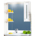 Зеркало-шкаф Бриклаер Бали 90 светлая лиственница/белый глянец R