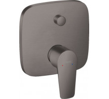 Смеситель Hansgrohe Talis E 71745340 для ванны и душа на 2 выхода шлифованный черный хром скрытый монтаж