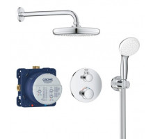 Душевой комплект Grohe Grohtherm Tempesta 34727000 с термостатом скрытый монтаж хром