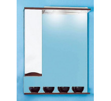 Зеркало-шкаф Бриклаер Токио 70 венге/белый глянец L
