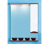 Зеркало-шкаф Бриклаер Токио 70 венге/белый глянец R