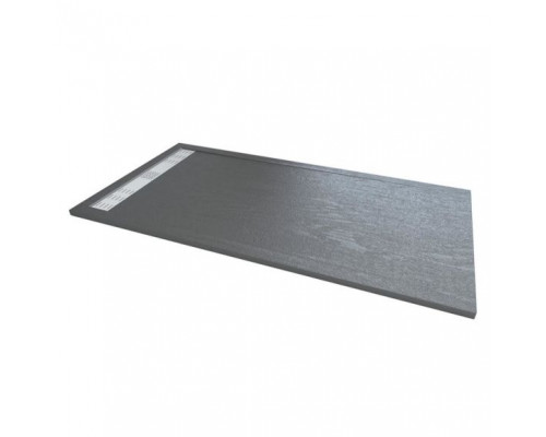 Душевой поддон RGW Stone Tray 80*110*2,5 прямоугольный графит с дизайн-решеткой