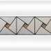 Декоративная вертикальная вставка Vannesa "Арт-мозаика" Ирма 160х105 на фронтальную панель (на выбор по фото) - заказывается 2 полоски