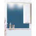 Зеркало-шкаф Бриклаер Токио 80 светлая лиственница/белый глянец R
