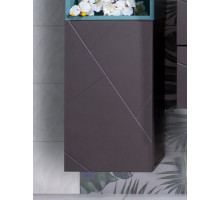 Шкаф для пенала Бриклаер Кристалл 60 софт графит нижний (ширина 35,2 глубина 31,6 высота 60)