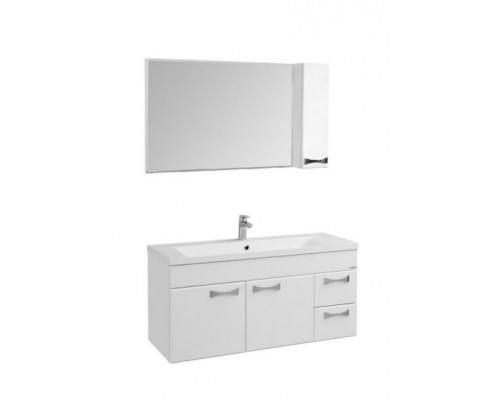 Комплект мебели Aquaton Диор 120 белый глянец