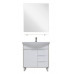 Комплект мебели Aquaton Рико 80 белый глянец/ясень фабрик (зеркало)