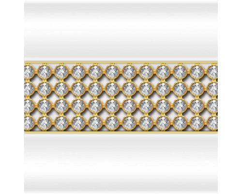 Декоративная горизонтальная вставка Vannesa "Кристаллы Swarovski" Монти на боковую короткую панель (на выбор по фото)