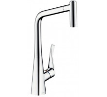 Смеситель Hansgrohe Metris 14820000 для кухни выдвижной излив