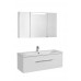 Комплект мебели Aquaton Мадрид 120 М белый глянец 1 ящик (зеркало-шкаф Мадрид)
