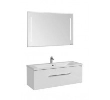 Комплект мебели Aquaton Мадрид 120 М белый глянец 1 ящик (зеркало Отель)