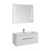 Комплект мебели Aquaton Мадрид 100 М белый глянец 1 ящик (зеркало Отель)