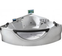 Гидромассажная ванна Gemy G9025 II O 155х155 со стеклянной стенкой