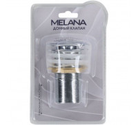 Донный клапан без перелива Melana (хром) MLN-330302CH в блистере