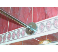 Карниз для ванны Vannesa Миранда 168х95 глянцевый хром