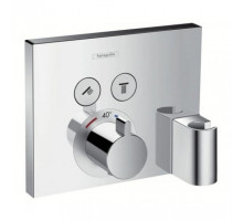 Внешняя часть для термостата Hansgrohe ShowerSelect 15765000 для 2 потребителей с держателем