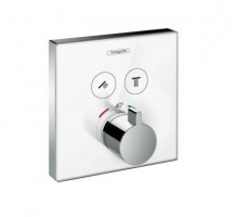 Внешняя часть для термостата Hansgrohe Shower Select 15738400 для 2 потребителей белый
