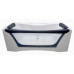 Акриловая ванна Aima Design Dolce Vita 180х80 с каркасом, панелью и стеклянной стенкой (комплект)