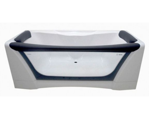 Акриловая ванна Aima Design Dolce Vita 180х80 со стеклянной стенкой и каркасом