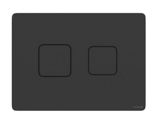 Клавиша смыва Cersanit Accento Square для Aqua 50 пневматическая черная матовая/пластик