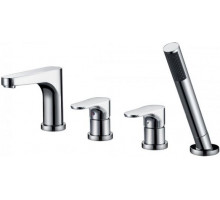 Смеситель на борт ванны ABBER Eleganz AF8313 на 4 отверстия, хром
