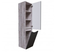 Пенал Grossman Талис 35 L/R бетон пайн/серый Soft Touch (тактильный матовый) с бельевой корзиной