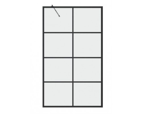 Шторка для ванны Grossman GR-105/80BLACK 80х150 L/R