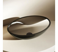 Накладная раковина прозрачная ABBER Kristall AT2802Onyx 50*35