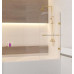 Шторка на ванну RGW Screens 02111008-18 80*150 профиль белый/золото