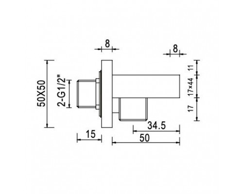 Шланговое подключение RGW Shower Panels 21140682-01 с держателем для лейки