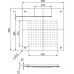 Верхний душ RGW Shower Panels 21140274-01 скрытый монтаж
