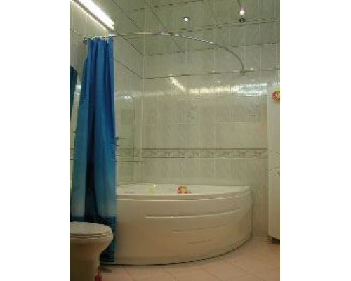 Карниз для ванны Aima Grand Luxe 155х155 глянцевый хром