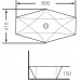 Накладная раковина Grossman GR-3030 60*41,5
